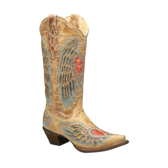 Corral Women's Heart Angel Wing Cowgirl Western Boot