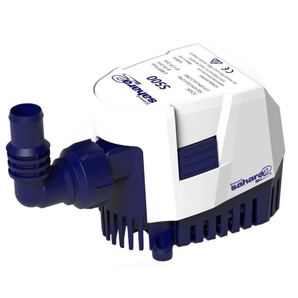 Attwood Marine 5505-7 500 GPH 12V Automatic Sahara MK2 S500 Bilge Pump