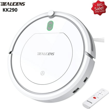 BEAUDENS Robot Vacuum Cleaner with High Suction, Slim Design, Tangle-Free for Pet Hair and Long Hair, Automatic Planing for Home Tile Hardwood Floors and Low Pile Carpet,