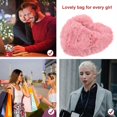 thumbnail image 3 of 1PC Crossbody Bag with Chain Plush Peach Heart Shape Bag Chain Messenger Bag Stylish Women Shoulder Bag Portable Women Shoulder Bag for Women Lady Use, 3 of 3