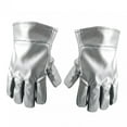thumbnail image 3 of Guantes de soldadura resistentes al , manoplas de soldador, guantes de trabajo de alta temperatura, de aluminio para jardinería, ollas y hornos., 3 of 8