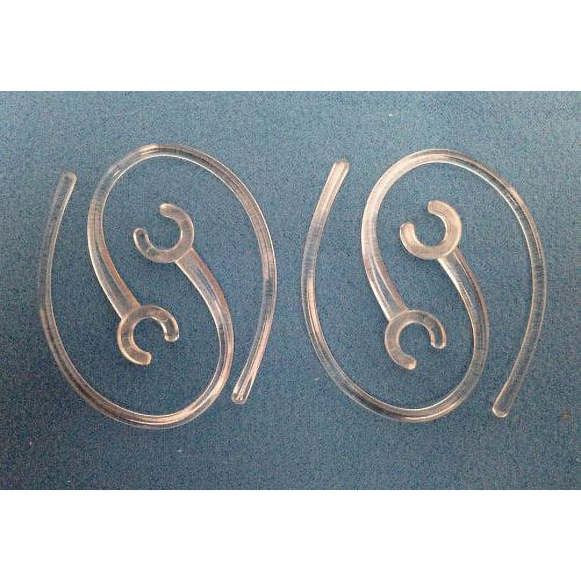 epacks 4 Clear Earhook Compatible Plantronics M1100 M100 975 925 Earloop Ear Hook Loop Clip GadgetbratTM