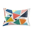 thumbnail image 7 of Yayeee Pillowcase Standard Size Set of 2 Satin Wrinkle Resistant Pillow Case, Red Triangles, 7 of 7