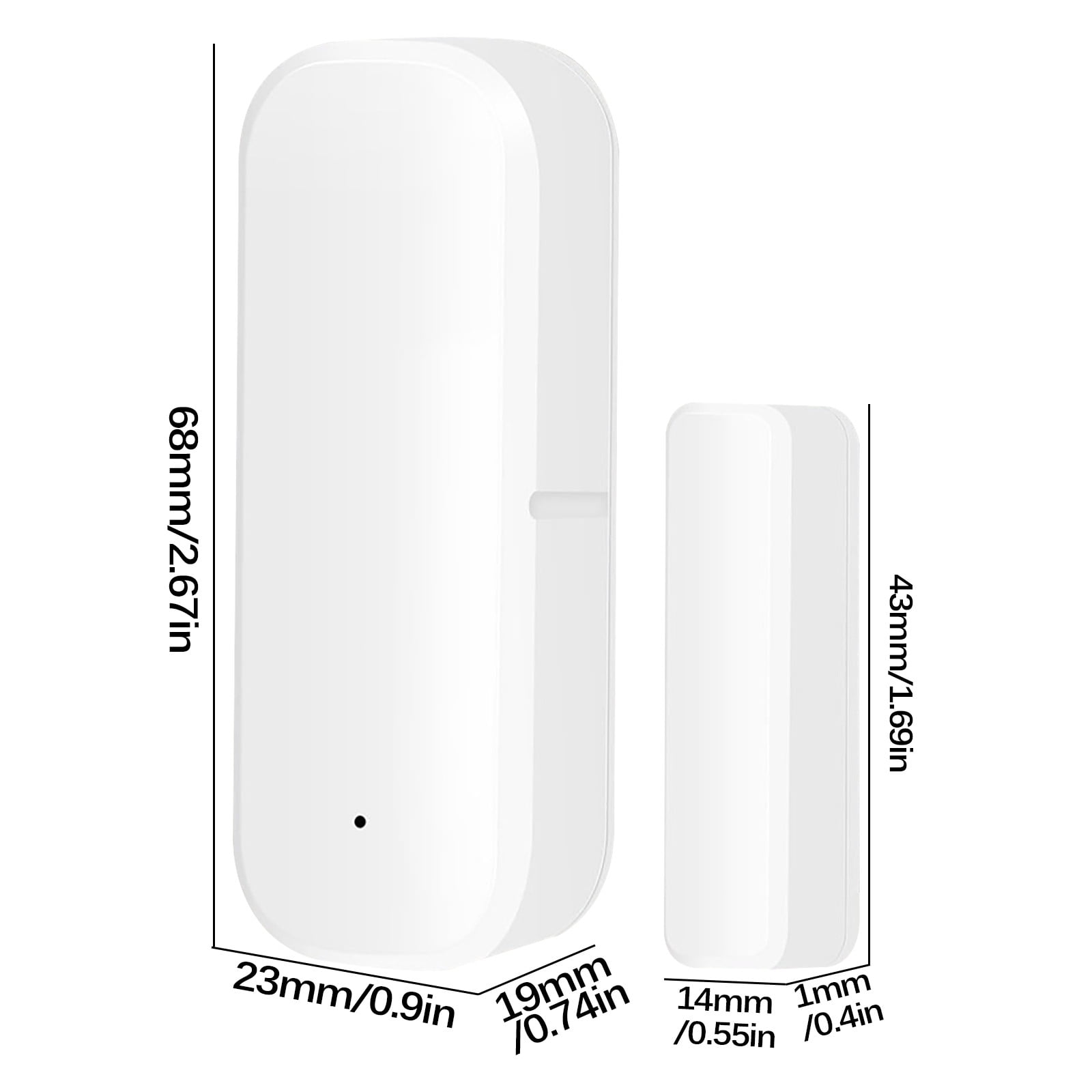 WiFi Door Window Sensor Alarm, Smart Home Security System, Wireless Intrusion Detector with Instant Alerts, Installation for House Doors