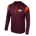 thumbnail image 2 of Men's Colosseum Maroon Virginia Tech Hokies Dozer Half-Zip Windshirt, 2 of 3