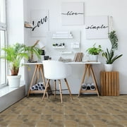 Achim Nexus 12x12 1.2mm Peel & Stick Vinyl Floor Tiles 20 Tiles/20 Sq. ft. Rustic Slate