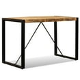 thumbnail image 6 of vidaXL Dining Table Solid Rough Mango Wood 47.2", 6 of 12