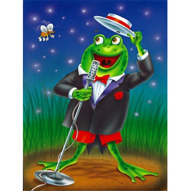 Carolines Treasures APH0523CHF Drapeau de Routine Comédie Grenouille Toile Taille Maison