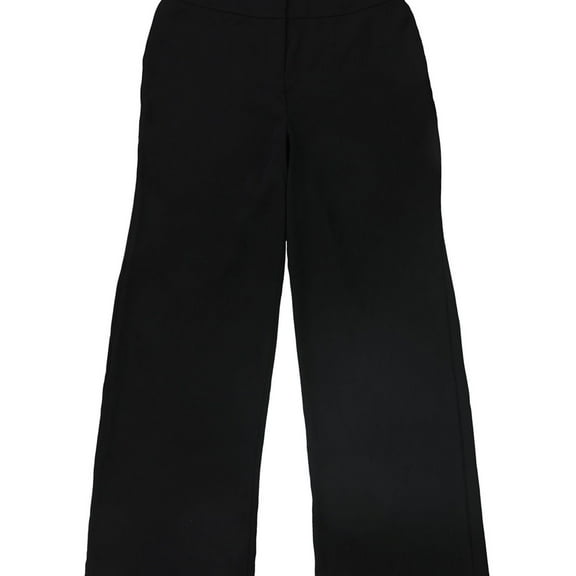 Alfani Womens High Waist Casual Wide Leg Pants, Black, Petite, 10P
