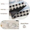 thumbnail image 6 of Rectangle Area Rugs 3 x 5 Ft, Beige Christmas Non-Slip Residential Carpet, Xmas Tree Snowman Bear Snowfall Plaid Indoor Crawling Mats Runner Rugs for Living Room/Dining Room/Bedroom, 6 of 8