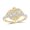 Yellow, variant on 10K White Gold Round Diamond Locket Heart Nicoles Dream Collection Ring 0.33cttw