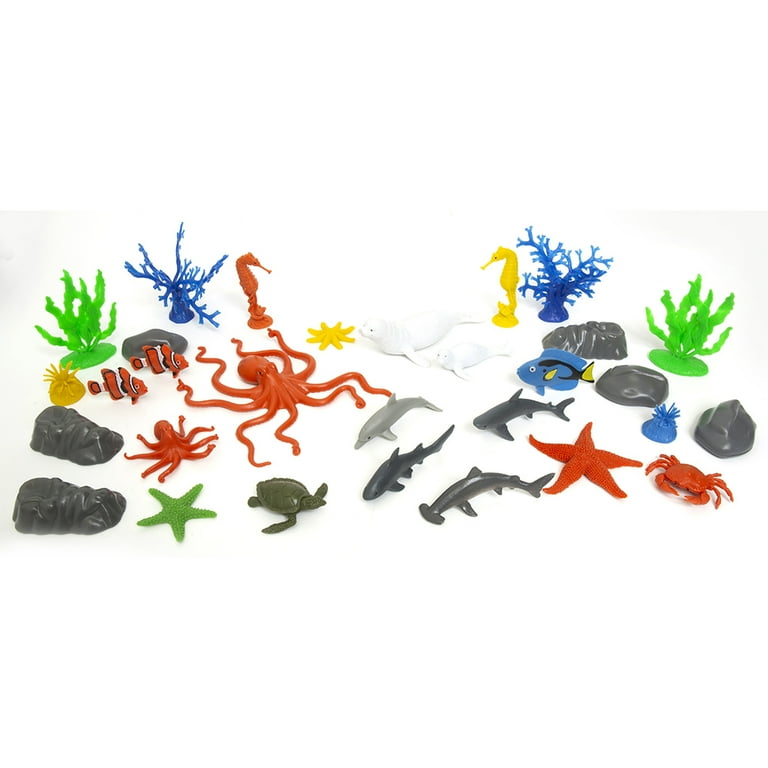 Zoo Troop Ocean Life Adventure Bucket – 40-Piece Sea Creature Play