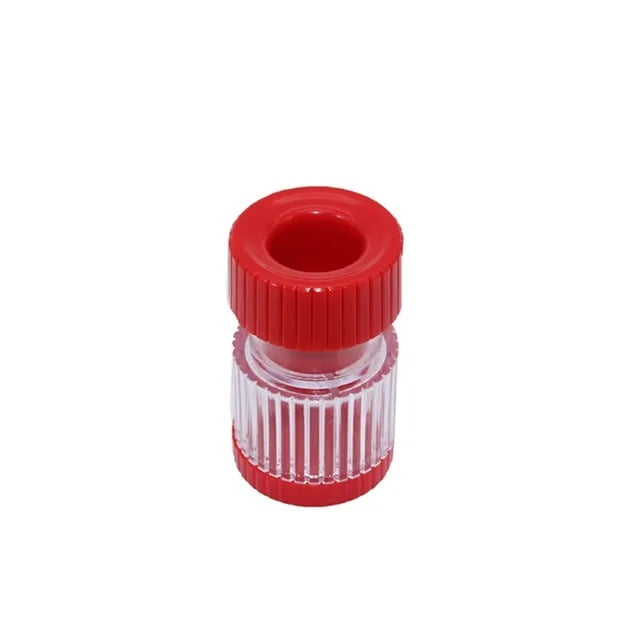 Trituradora y Molinillo de Pastillas, Tritura Vitaminas y Tabletas, Capacidad para hasta 2 Pastillas, con Agarre Ergonómico, Rojo
