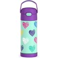 thumbnail image 1 of Thermos Bouteille Isotherme en Acier Inoxydable 14 Oz avec Cœurs, 1 of 1