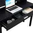 thumbnail image 4 of Pemberly Row Console/Sliding Desk with Drawer and Riser in Black Wood Finish, 4 of 10