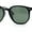 Shiny Black - Green, variant on Mens Polarized Thin Plastic Horn Rim Hipster Rectangle Retro Sunglasses Beige - Brown