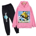 thumbnail image 3 of Conjunto de sudadera y pantalones con capucha de polar con estampado infantil de Palworld, conjunto deportivo de 2 piezas adecuado para conjuntos de niños y niñas, 3 of 5
