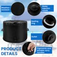 thumbnail image 4 of Fznkrag Umbrella Base Weight Bag Up to 100 lbs Umbrella Base Water Bag Umbrella Stand Outdoor Base,40L, 4 of 8