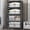 Black-160QT, variant on UAMFURI 640QT Stackable Storage Bins with Lids and Wheels, Foldable Closet Organizers, 40GAL*4Pack Plastic Storage Drawers for Kitchen, Bedroom, Dorm