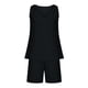 thumbnail image 4 of Mujeres Casual Verano Cuello en V Sólido Sin mangas Tops y pantalones cortos Conjunto de dos piezas Traje Wmkox8yi  bvn1140, 4 of 8