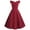 Red, variant on Bouanq Women's Formal Wedding Dress Retro Floral Crew Neck Half Sleeve Bridesmaid Cocktail A-Line Dress Party Dress For Graduation Party Dance Wedding