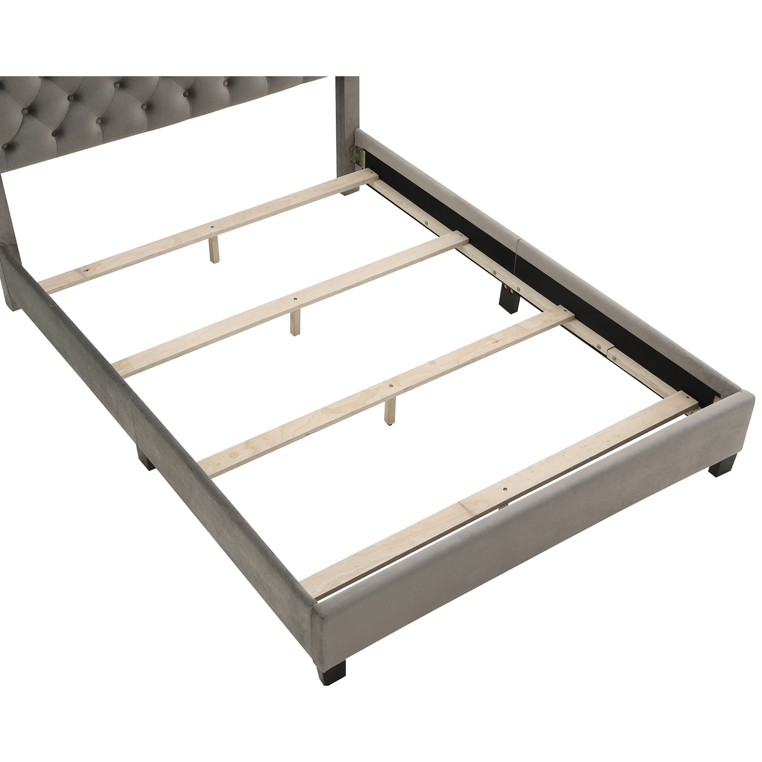 Nspire 101-292Q-GY 60 in. Greta Bed in Grey - Queen Size - image 2 of 6