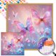 thumbnail image 1 of 5D DIY Taladro Parcial AB Diamante Pintura Mariposa Arte 45x45cm, 1 of 9