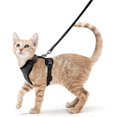 thumbnail image 1 of Cat Harness And Leash For Walking, Escape Proof Soft Adjustable Vest Harnesses For Cats, Easy Control Breathable Jacket, Black, Xs YIJIA, 1 of 4