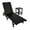 Black, variant on WestinTrends Malibu Outdoor Chaise Lounge with Side Table, 2 Pieces All Weather Poly Lumber Patio Pool Lounger with 5 Posistions Backrest, Sand