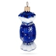 thumbnail image 2 of Blue Candy Glass Christmas Ornament, 2 of 4