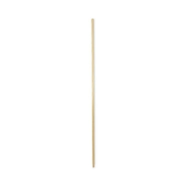 Boardwalk BWK122 0.94 in. x 60 in. Threaded End Lacquered Wood Broom Handle - Natural