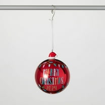 4.5"H Sullivans Merry Christmas Ball Ornament, Multicolor