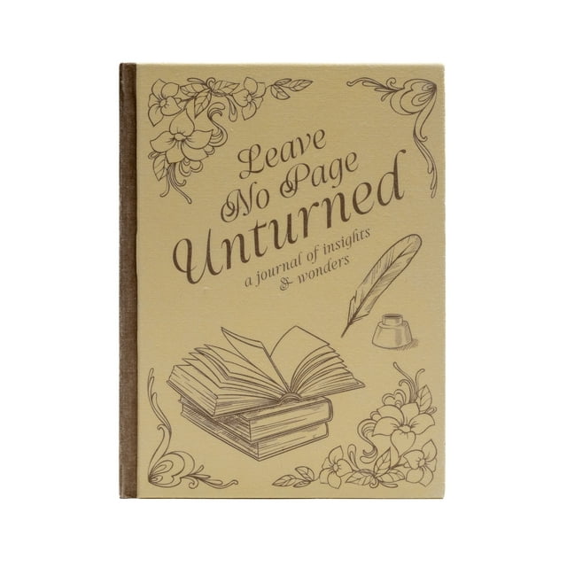 U Style No Page Unturned Book Cloth Casebound Journal, 6" x 8", 200 Sheets