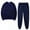 009 Navy, variant on Lounge Sets for Women 2 Piece Fall Fashion Long Sleeve Crewneck Pullover Sweatshirts Jogger Pant Sweatsuits Tracksuit