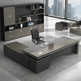 thumbnail image 3 of Boss Office Desk And Chair Combination Simple And Modern CEO Desk Manager Business Furniture Supervisor Desk Light Luxury My Lux Decor Round, 3 of 15