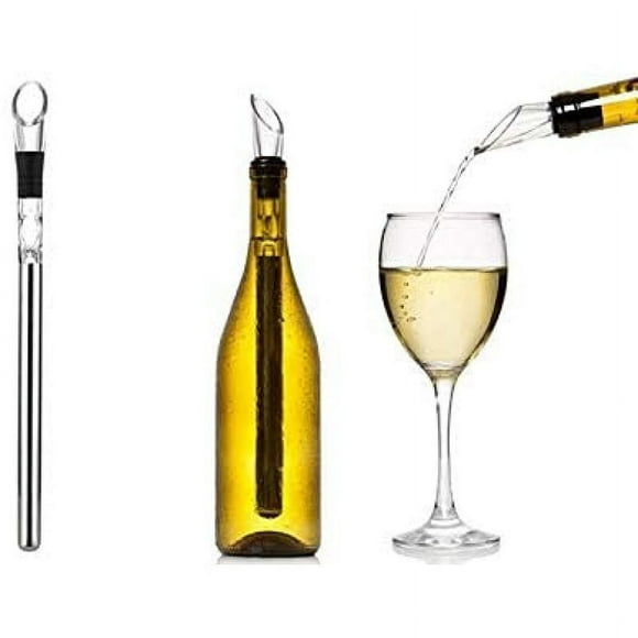 A Father's Day Gift, Rapidly Chills Wine Bottles with Stainless Steel Efficiency, Perfect Kitchen Gadget for Wine Lovers 3-in-1 Wine Cooler Stick