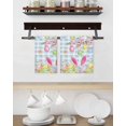 thumbnail image 3 of Happy Easter Kitchen Dish Towels for Drying Dishes Set of 4, Spring Watercolor Bunny Eggs Flower Blue Plaid Waffle Weave Microfiber Hand Tea Bathroom Towels Quick Dry & Absorbent Towel 15.7x23.6, 3 of 7