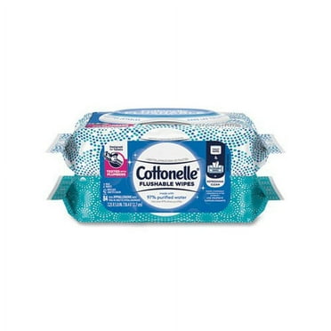 Fresh Care Flushable Cleansing Cloths White, 3.73 x 5.5, 84/Pack, 8 Pk/Ctn