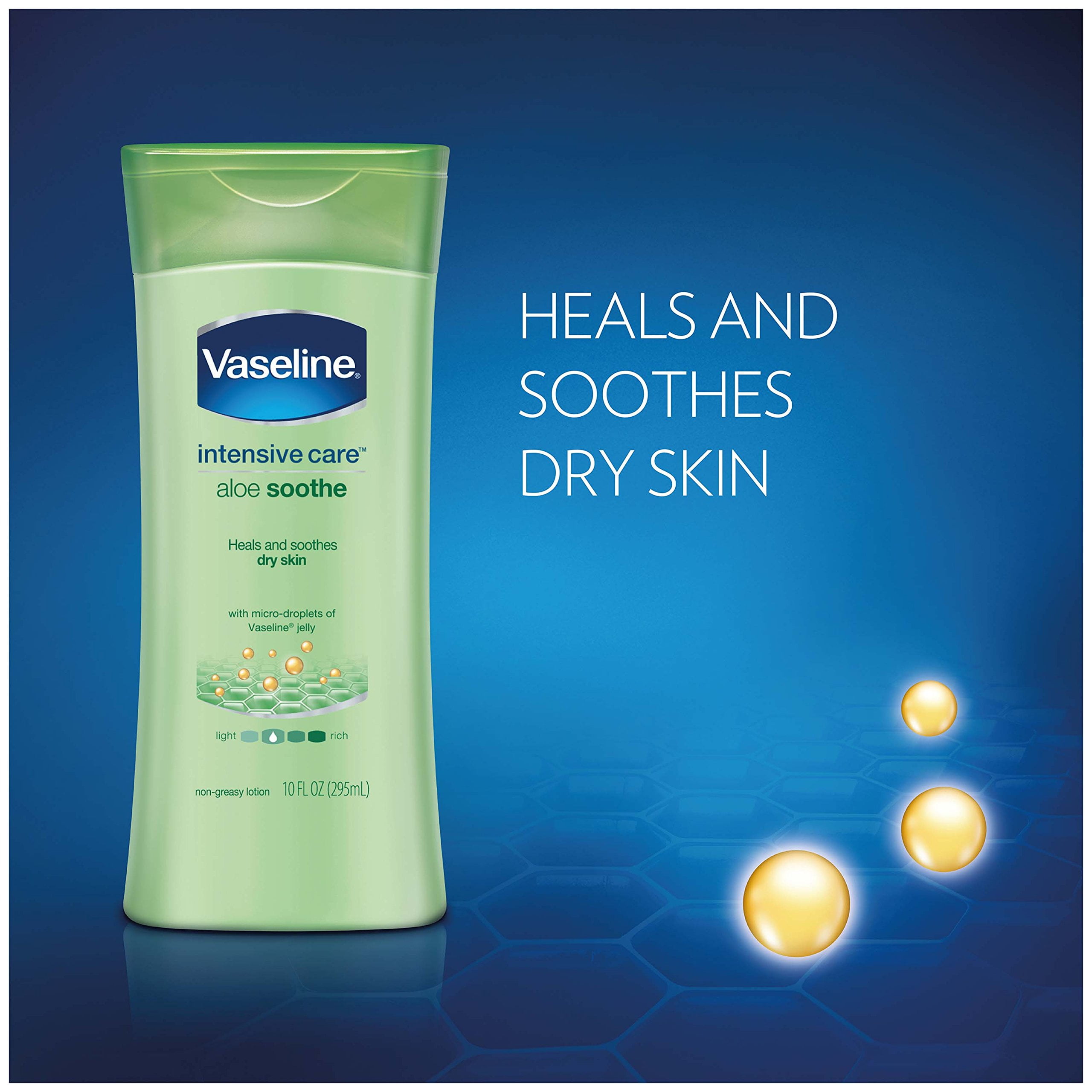 Vaseline Lotion Aloe Soothe, 20.3 oz, Hydrating Dry Skin Moisturizer,  Cooling Cucumber - Walmart.com