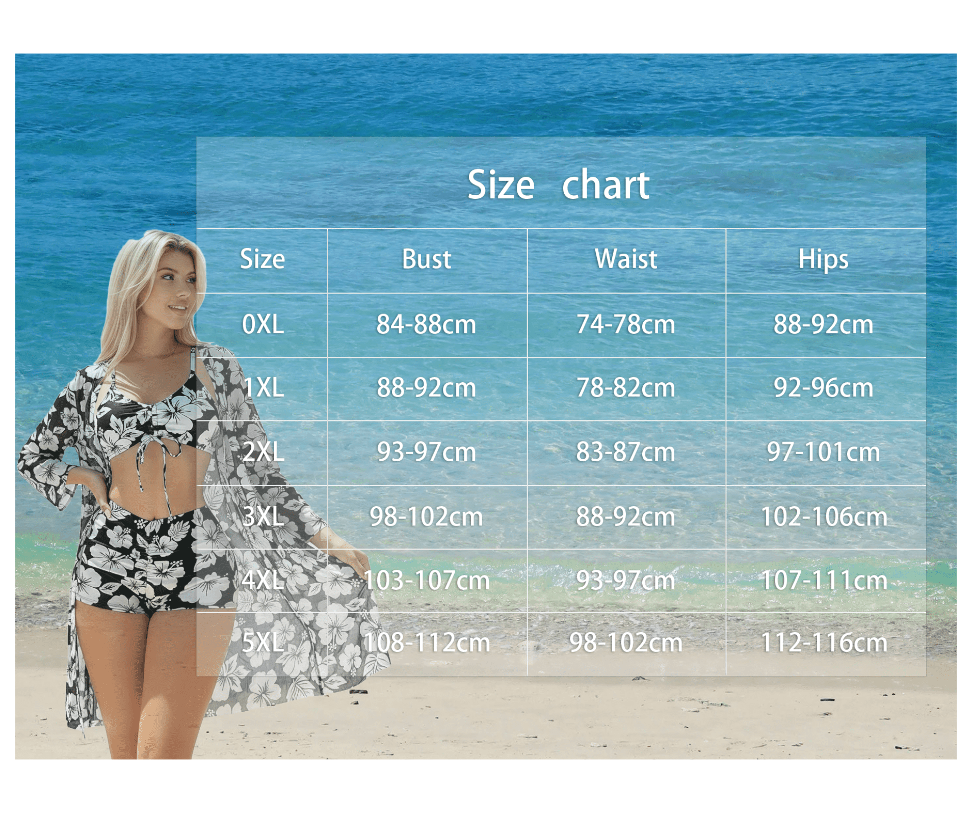 Women's Blue and White Ombre Palm Tree Print Ruched Tankini Swimsuit - Two Piece with Boyshorts, Tummy Control Bathing Suit Sizes XL to 4XL