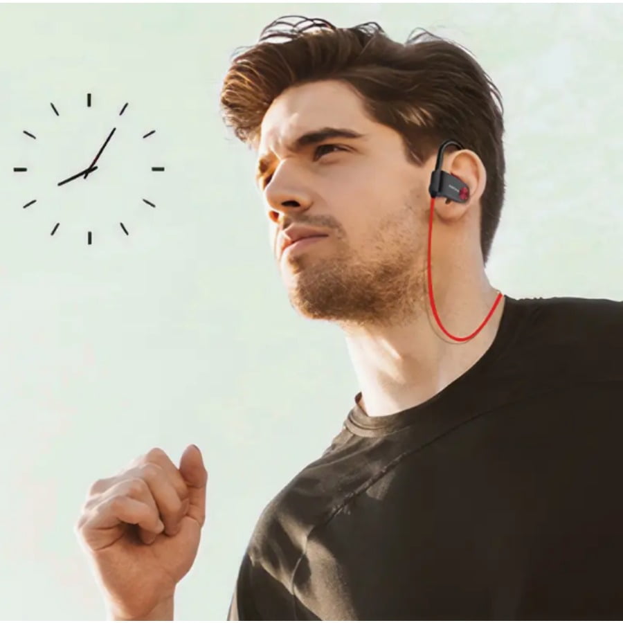 Wireless Sports Headphones, 12-Hour Battery Life, Comfortable Ear Hooks, High-Definition Sound Quality, Low Latency, Suitable for Fitness and Running