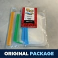 thumbnail image 3 of Reusable Food Storage Bags - 12 Count BPA Free Reusable Freezer Bags (2 Gallon & 5 Sandwich & 5 Snack Size Bags) Leak Proof Freezer Safe Bag for Meat Fruit Vegetable, 3 of 9