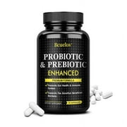 Bcuelov Probiotics & Prebiotics Enhanced Premium Formula & Digestive Formula