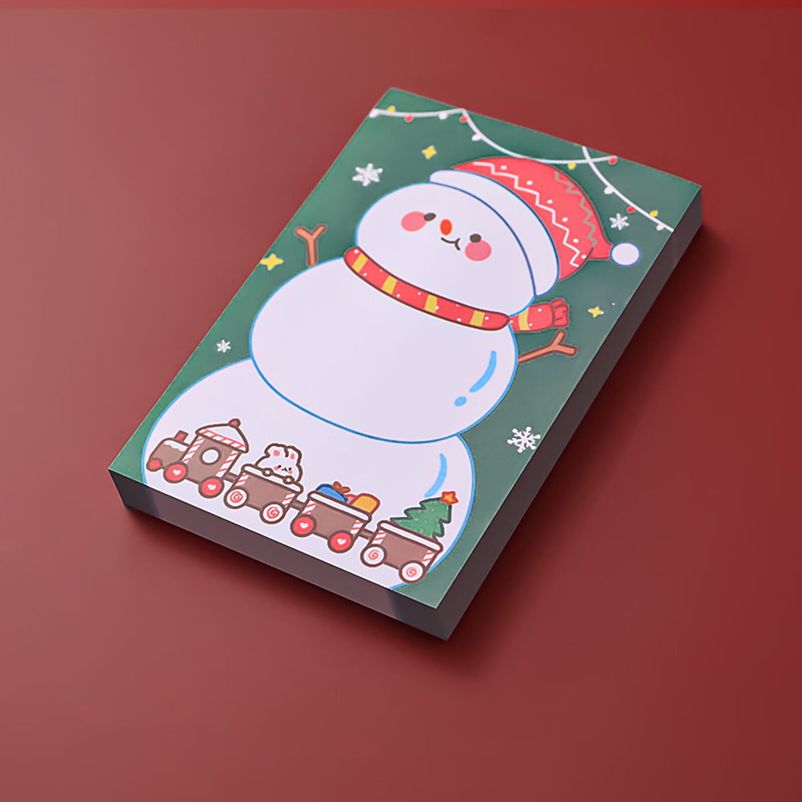 Notes 2x2 Christmas Notepad Winter Holiday Themed Notepad Sticky Santa  Notepad Work Study Shopping to Do List Cute Sticky Notes Set (D, One Size)  : : Office Products