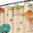 thumbnail image 3 of Red Mushroom Cartoon Light Pattern Shower Curtain 72"x72" ,Bathroom Decorative Shower Curtains Set with 12 Hooks,Modern Waterproof Washable Shower Curtain, 3 of 6