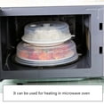 thumbnail image 5 of Plate Cover Anti-Splatter Lid for Microwave with Steam Vent Bowl Food Protection Dome Plastic, 5 of 8