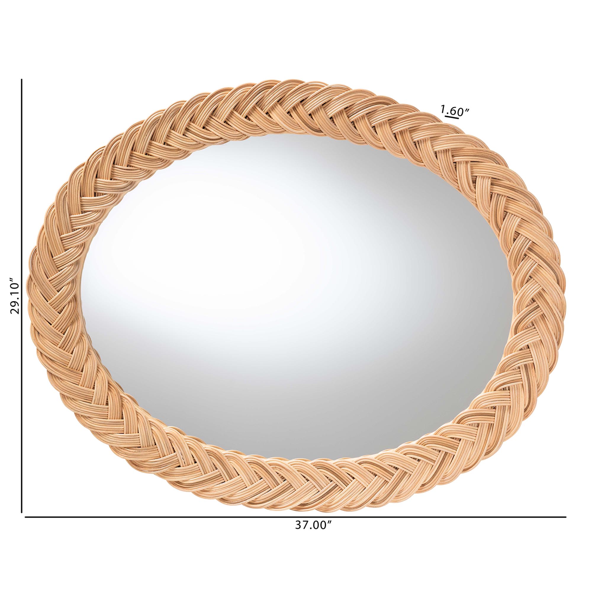 bali & pari Nara Boho Mirror, Light Honey