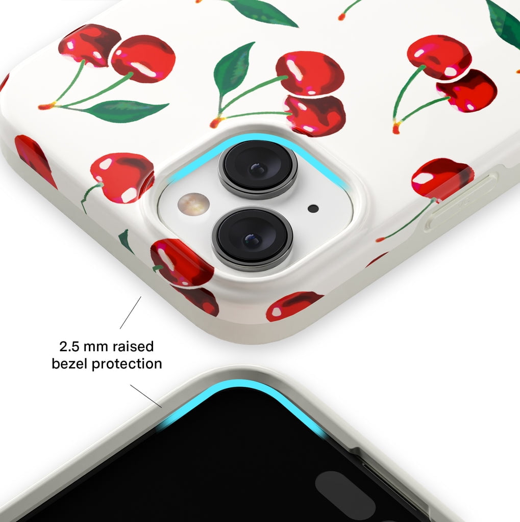 Velvet Caviar iPhone 15 Case Cherry - MagSafe Compatible - Cute Protective Phone Cases for Women