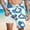 002 White, variant on Mens Quick-Dry Swim Trunks Summer Casual Beach Vacation Shorts Lightweight Fashion Prints Shorts with Liner