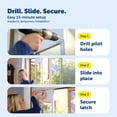 thumbnail image 4 of PetSafe Sliding Glass Pet Door for Dogs and Cats, Frame in Aluminum, 80 11/16 in, Large-Tall, Bronze, 4 of 9
